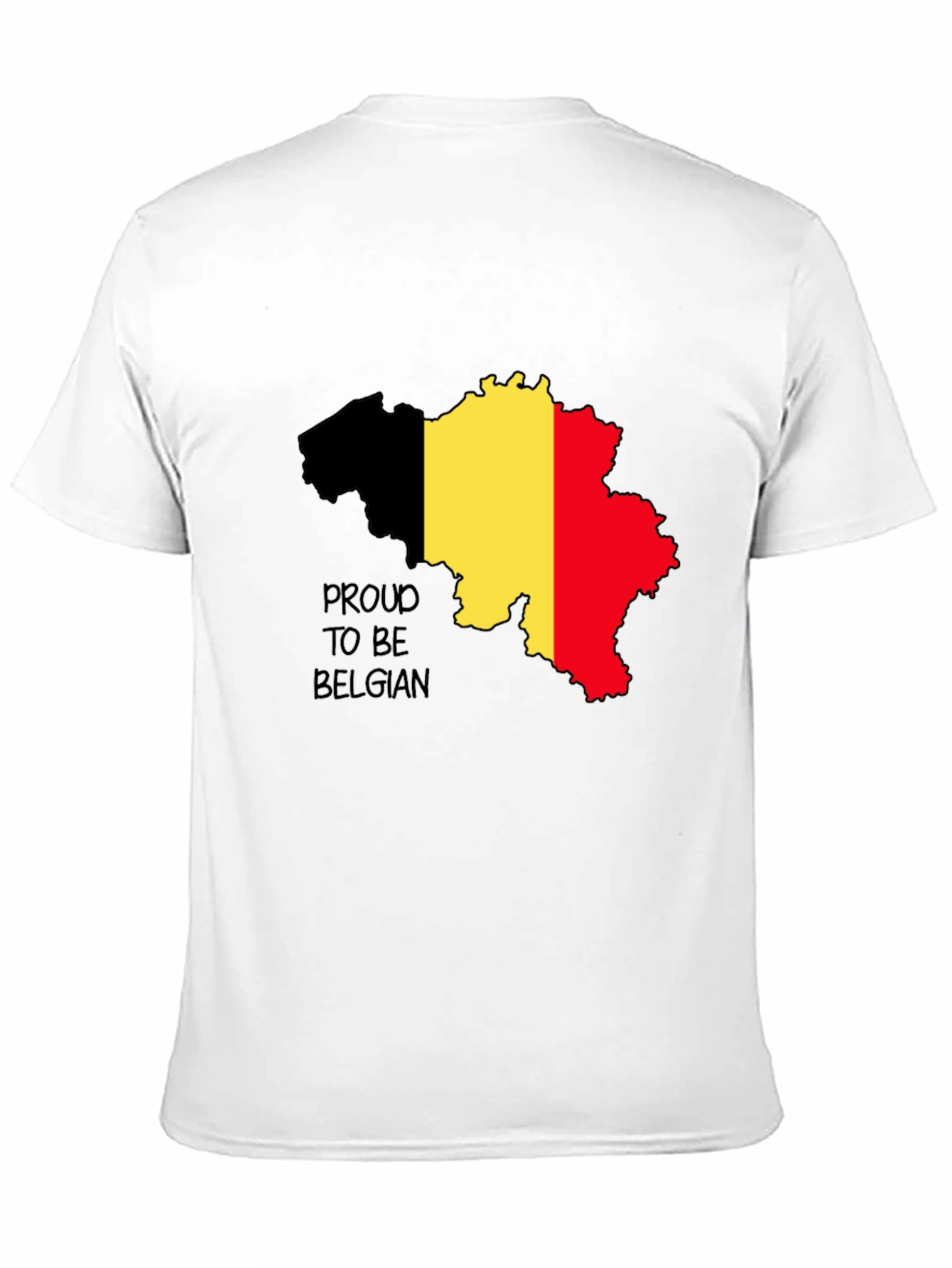 Proud to be Belgian Black T-Shirt
