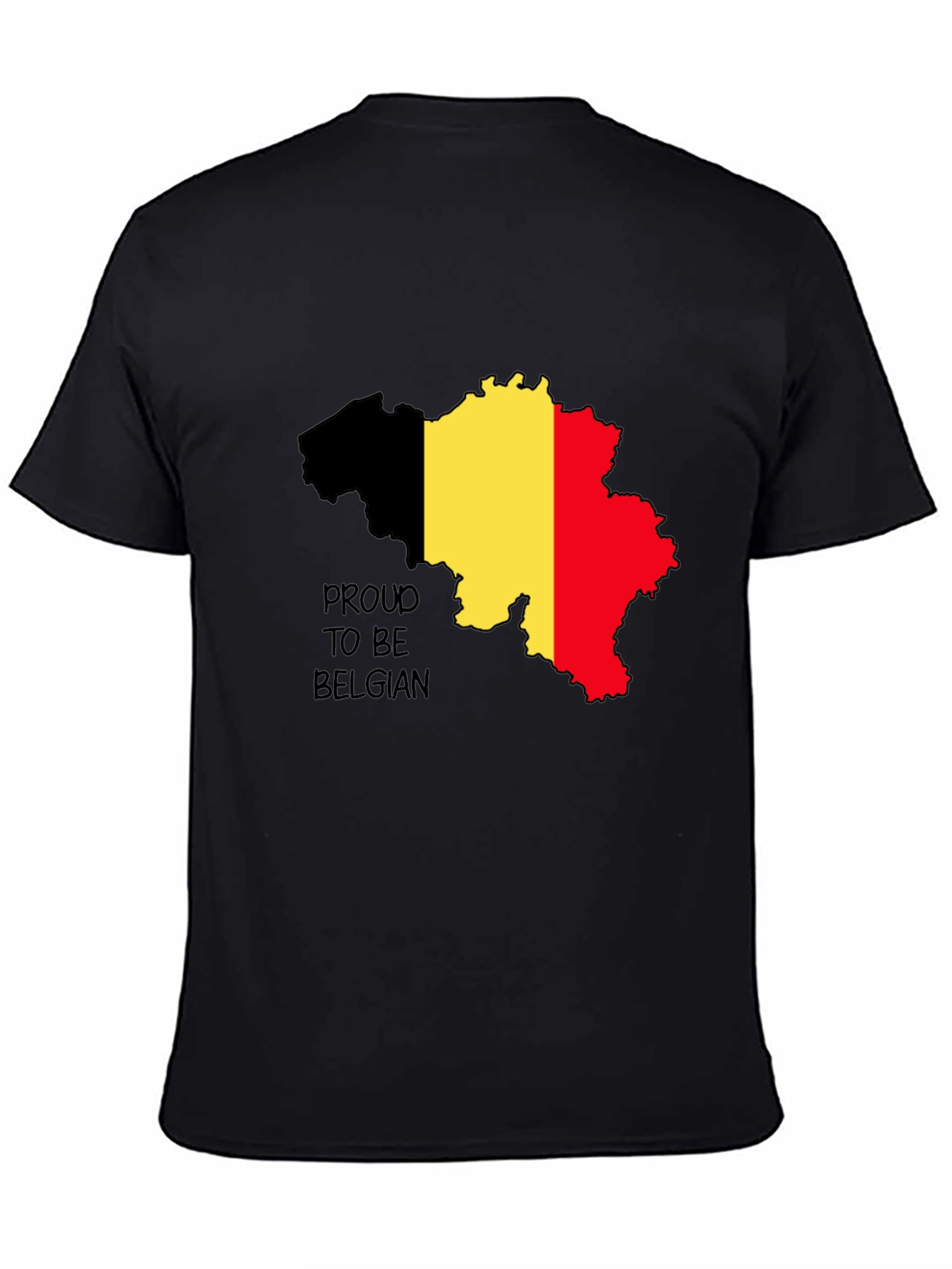 Proud to be Belgian Black T-Shirt