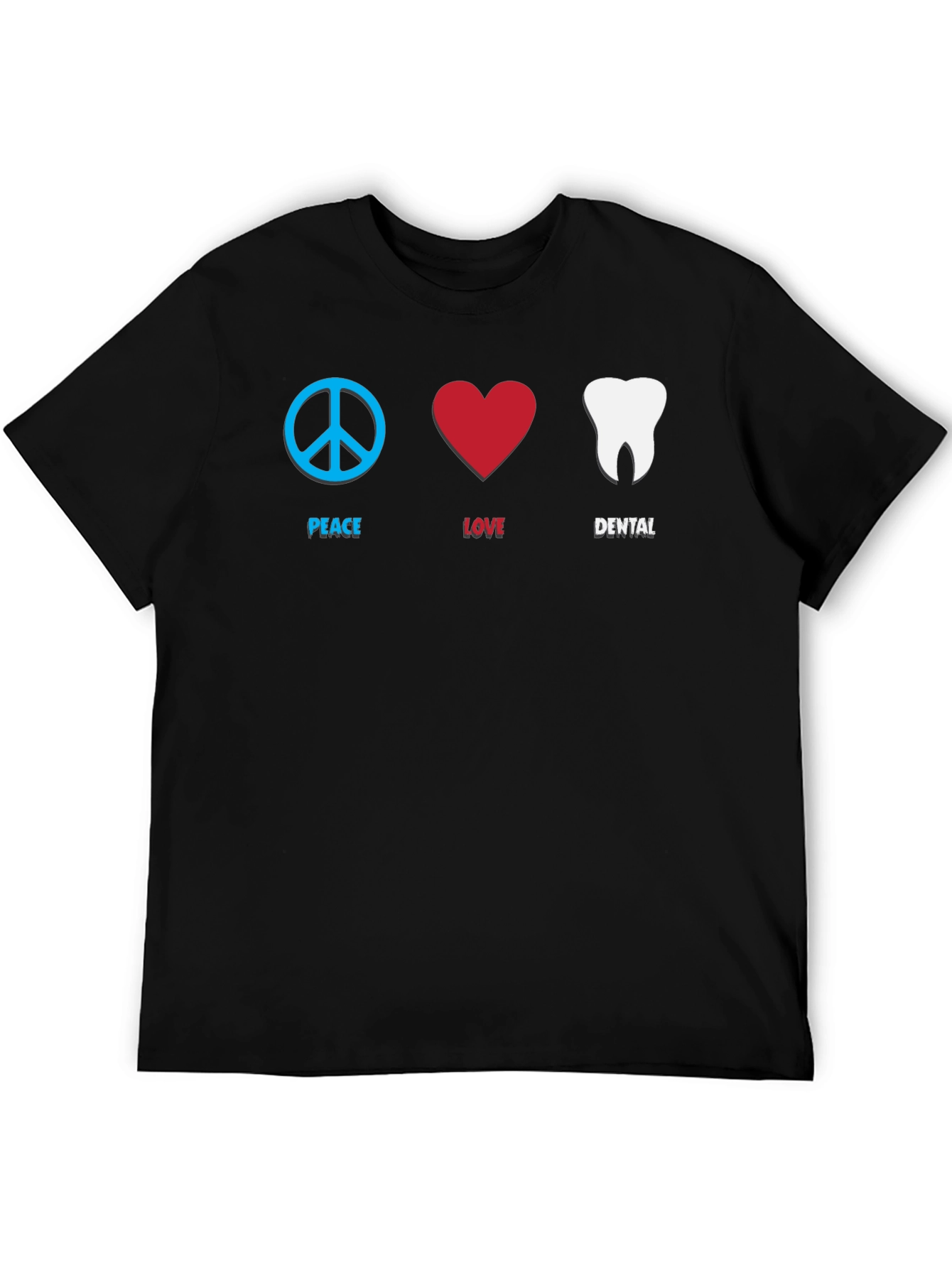 Peace Love Dental T-Shirt - Unisex Cotton Tee