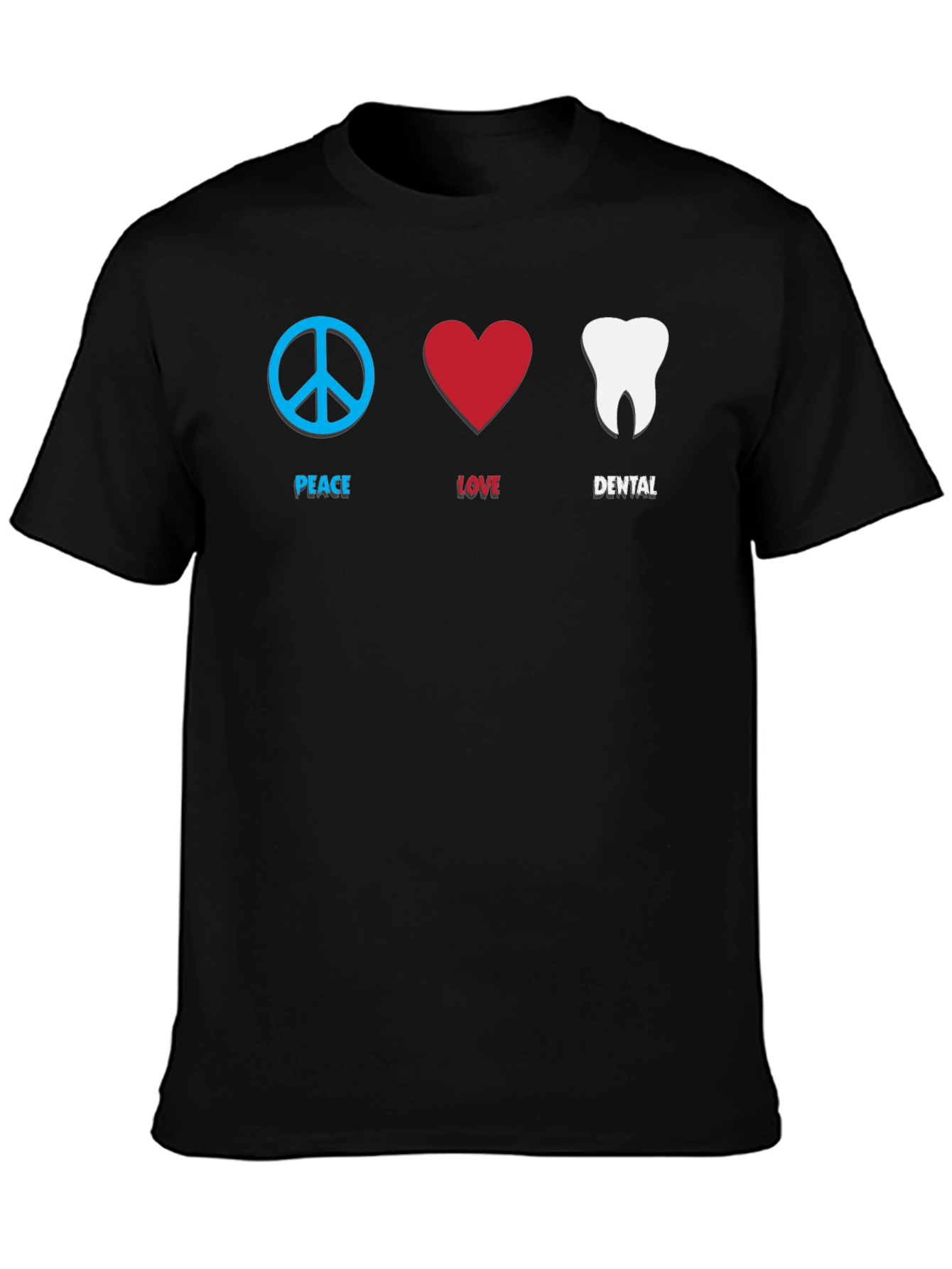 Peace Love Dental T-Shirt - Unisex Cotton Tee