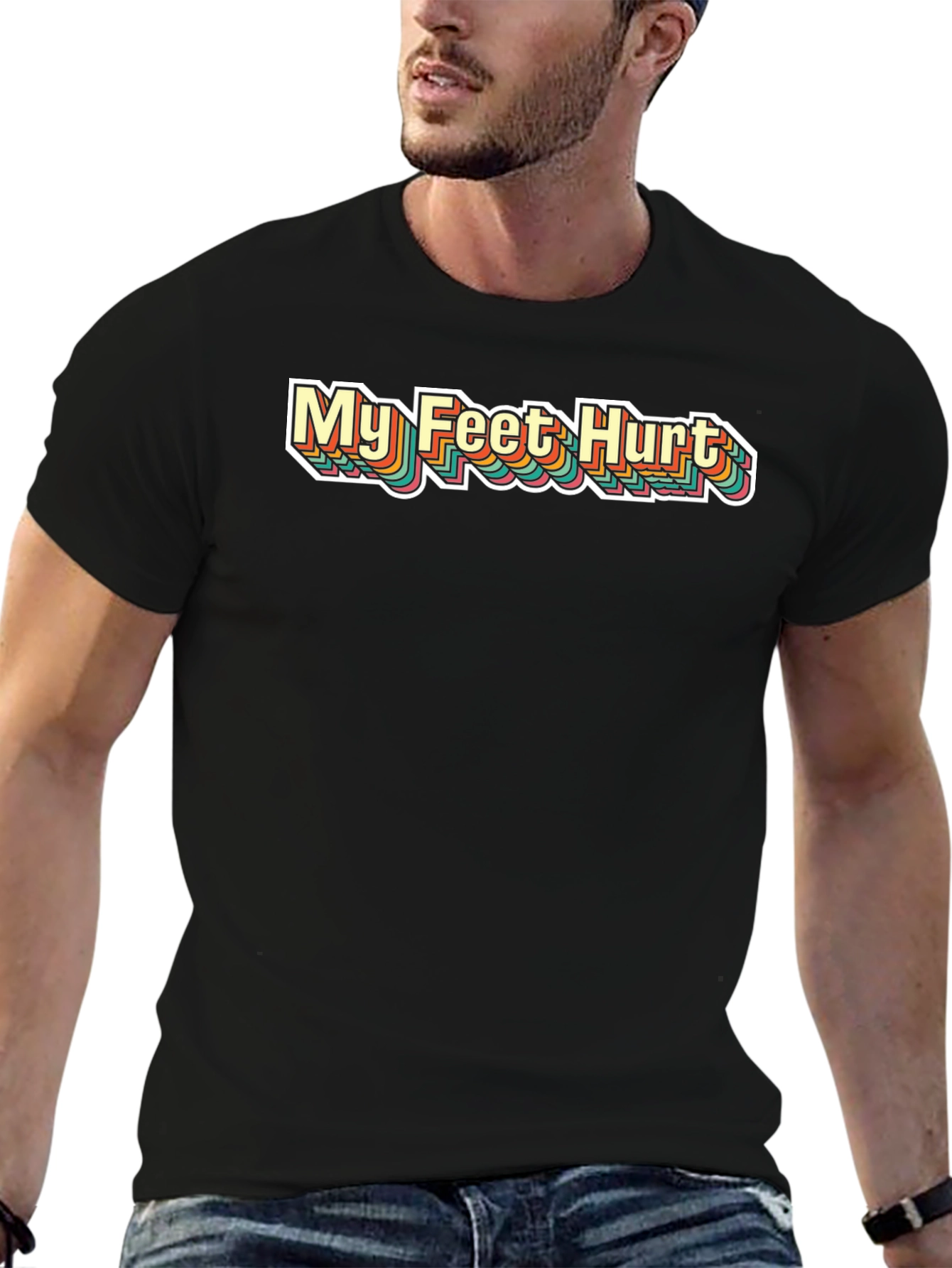 Retro My Feet Hurt Graphic T-Shirt