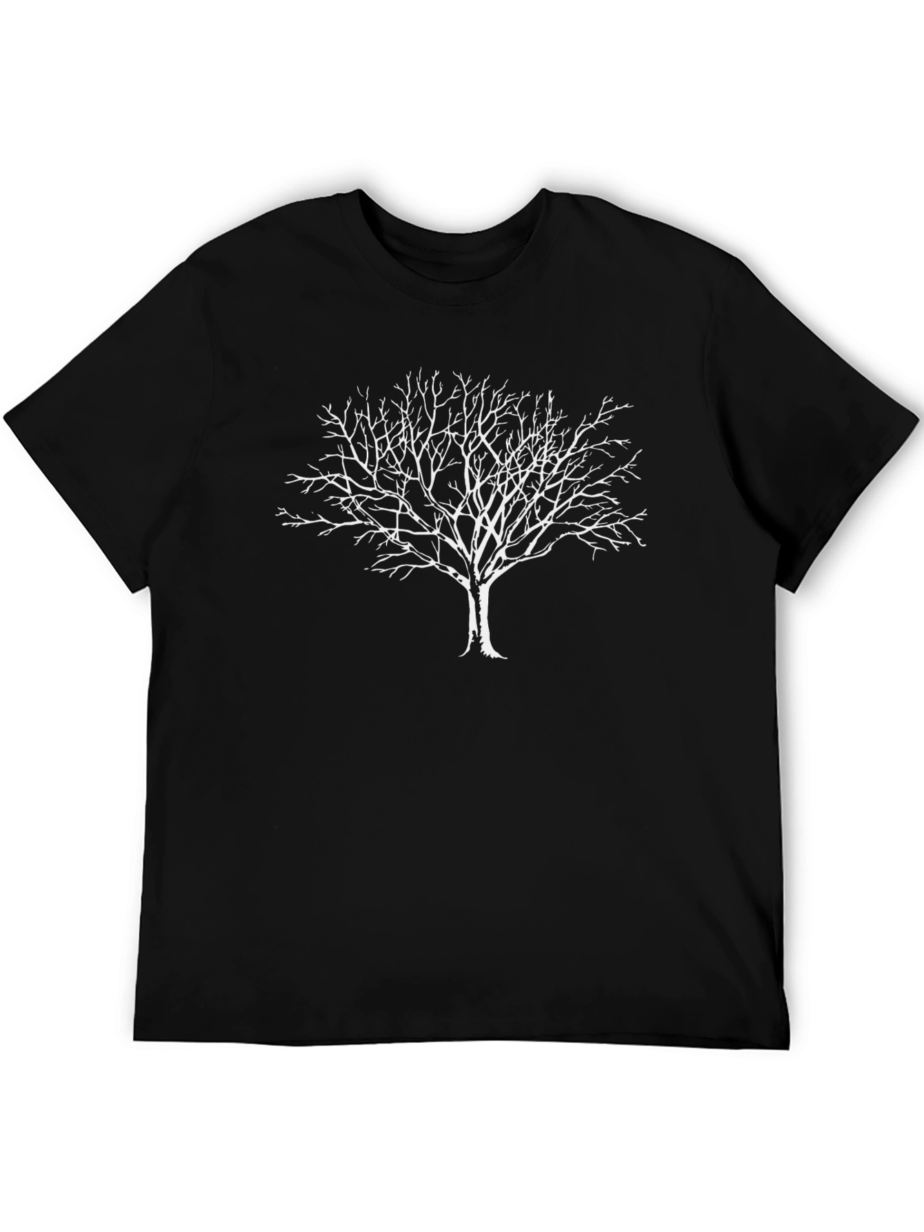 Bare Tree Graphic Tee - Nature Inspired Black T-Shirt