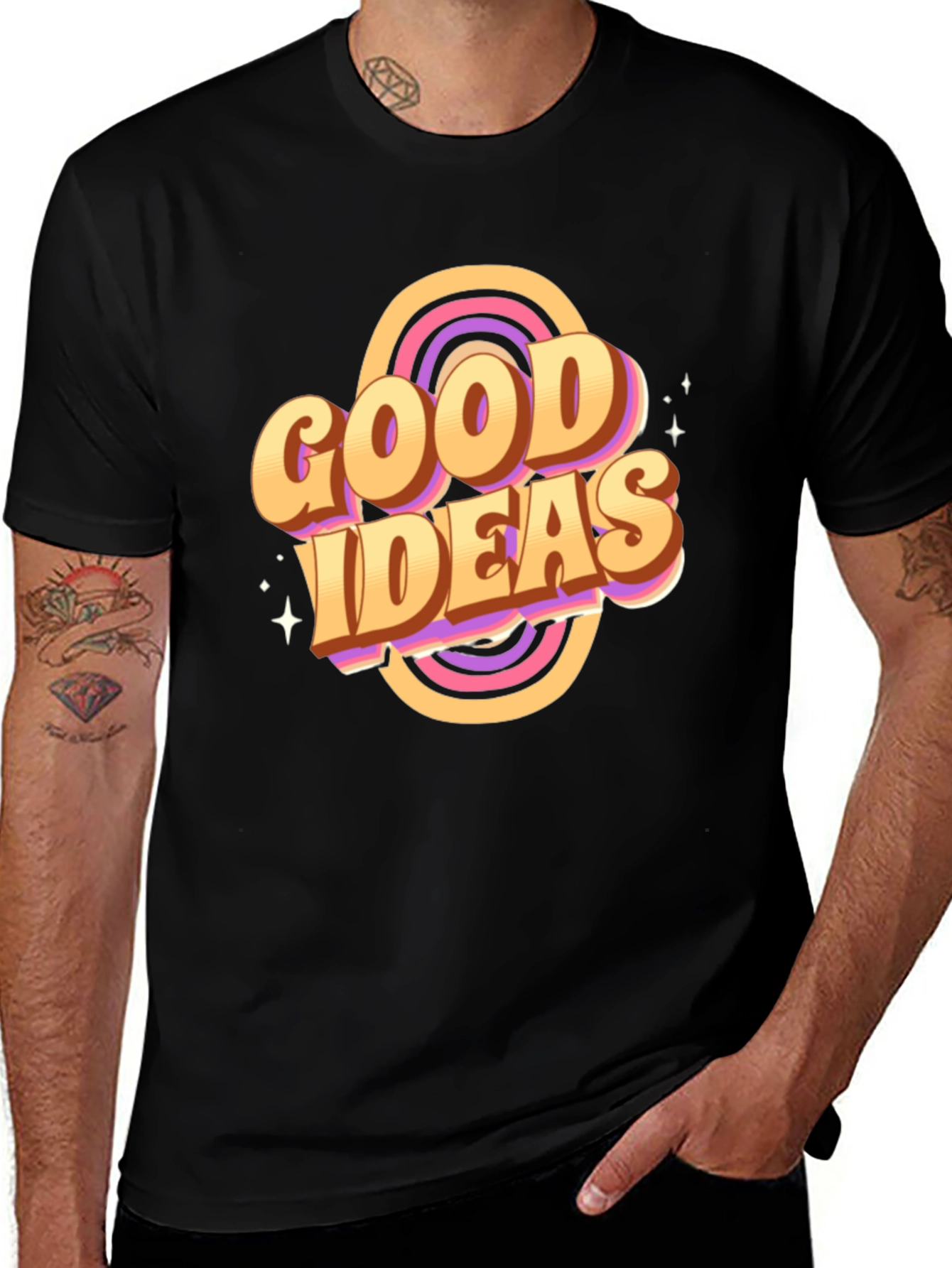 Good Ideas Graphic Tee - Retro Style T-Shirt