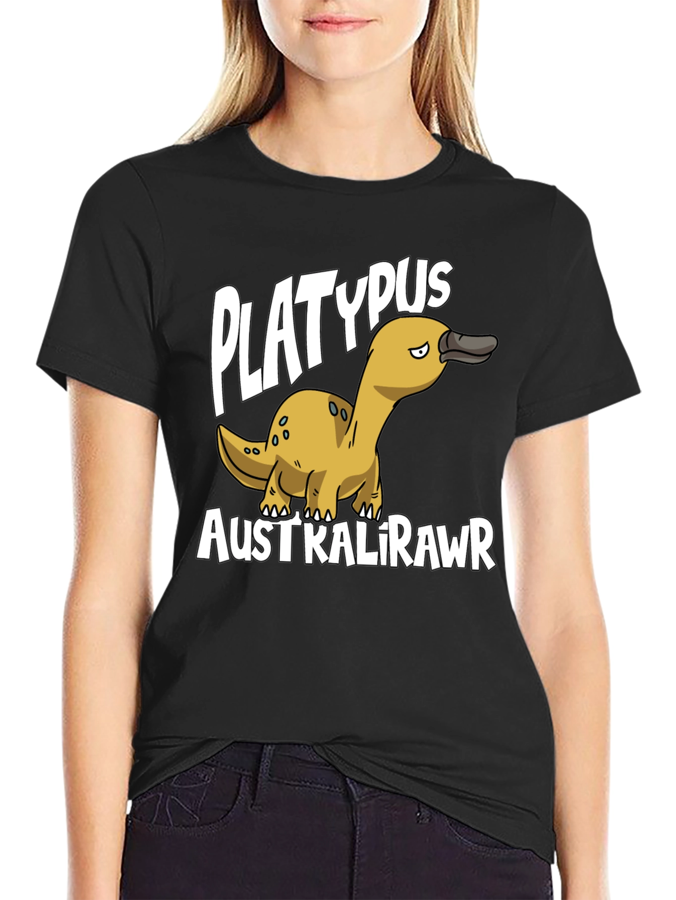 Platypus Australirawr Funny Graphic T-Shirt