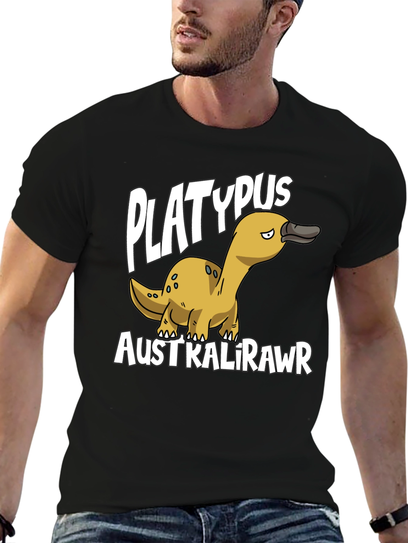 Platypus Australirawr Funny Graphic T-Shirt
