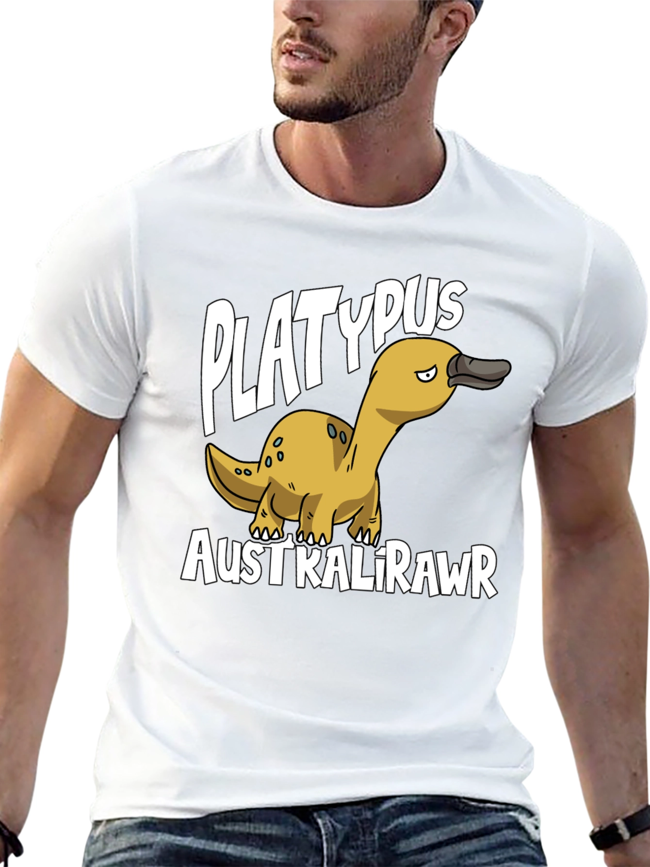 Platypus Australirawr Funny Graphic T-Shirt