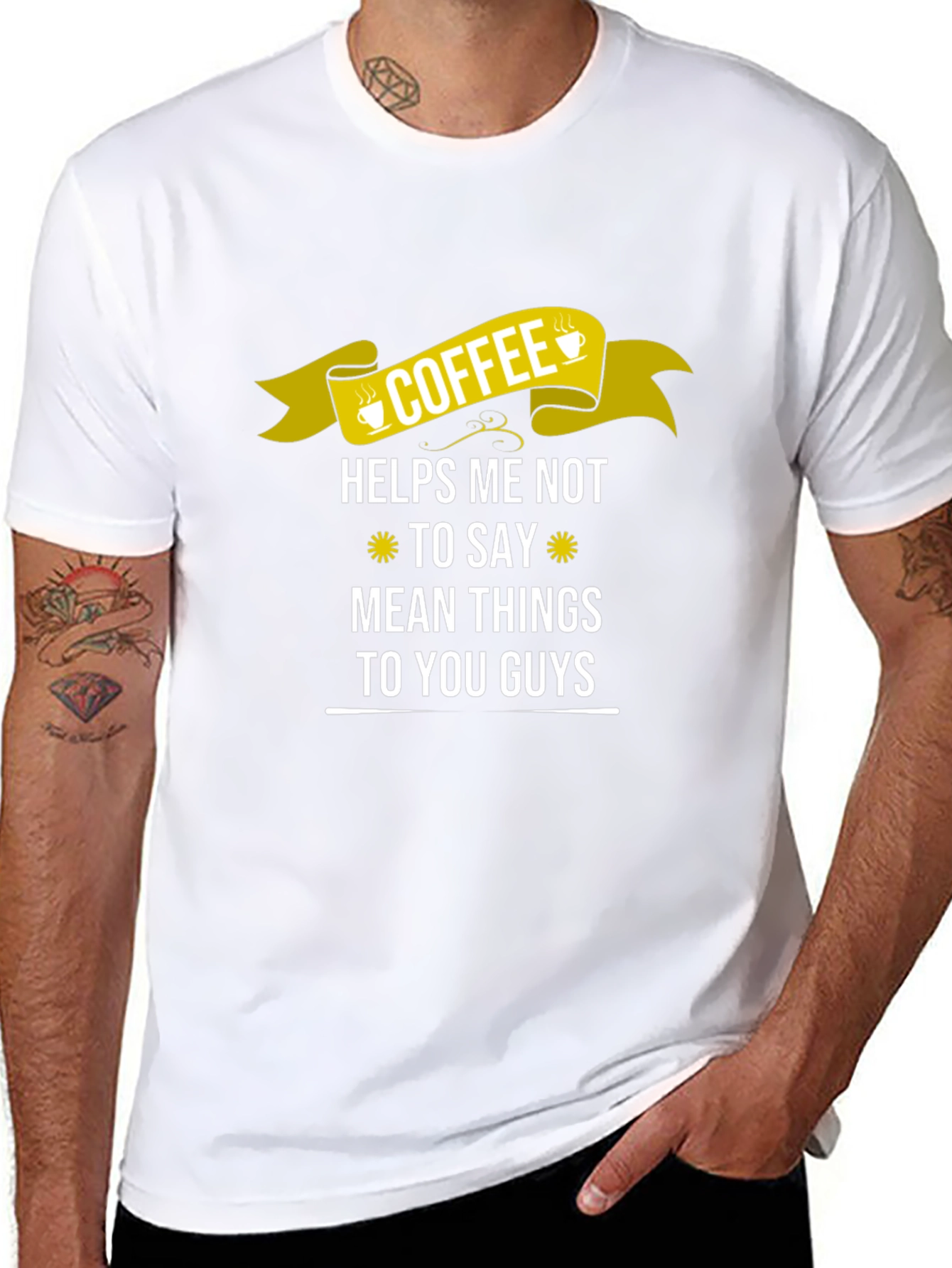 Coffee Helps Me Not To Say Mean Things T-Shirt