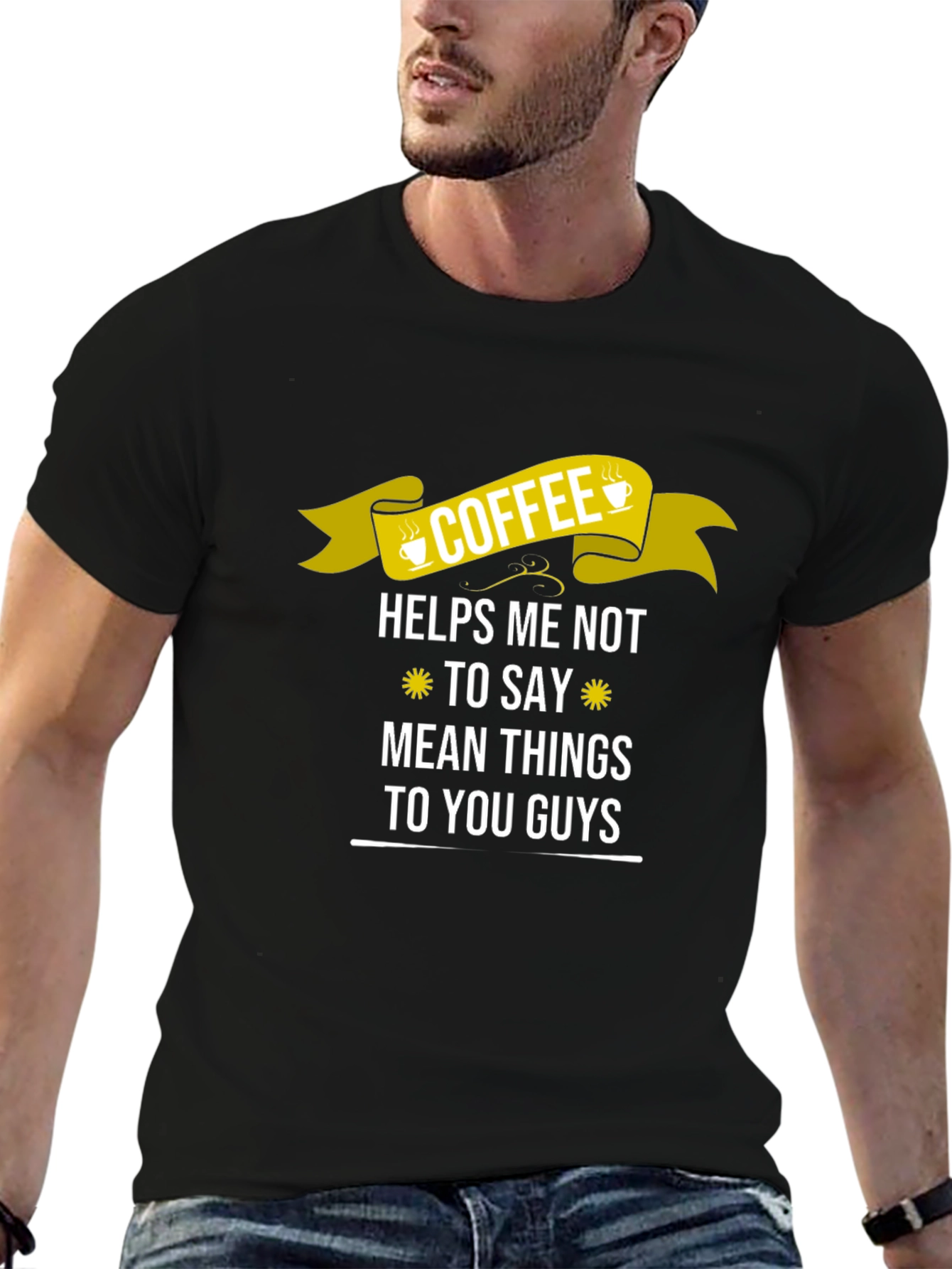 Coffee Helps Me Not To Say Mean Things T-Shirt