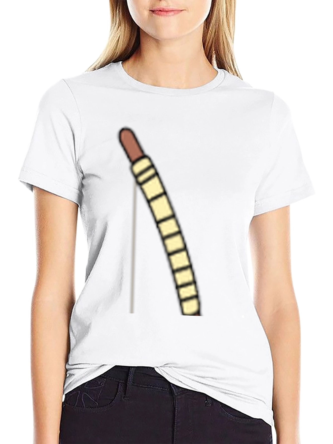 Novelty Sausage Link Graphic T-Shirt