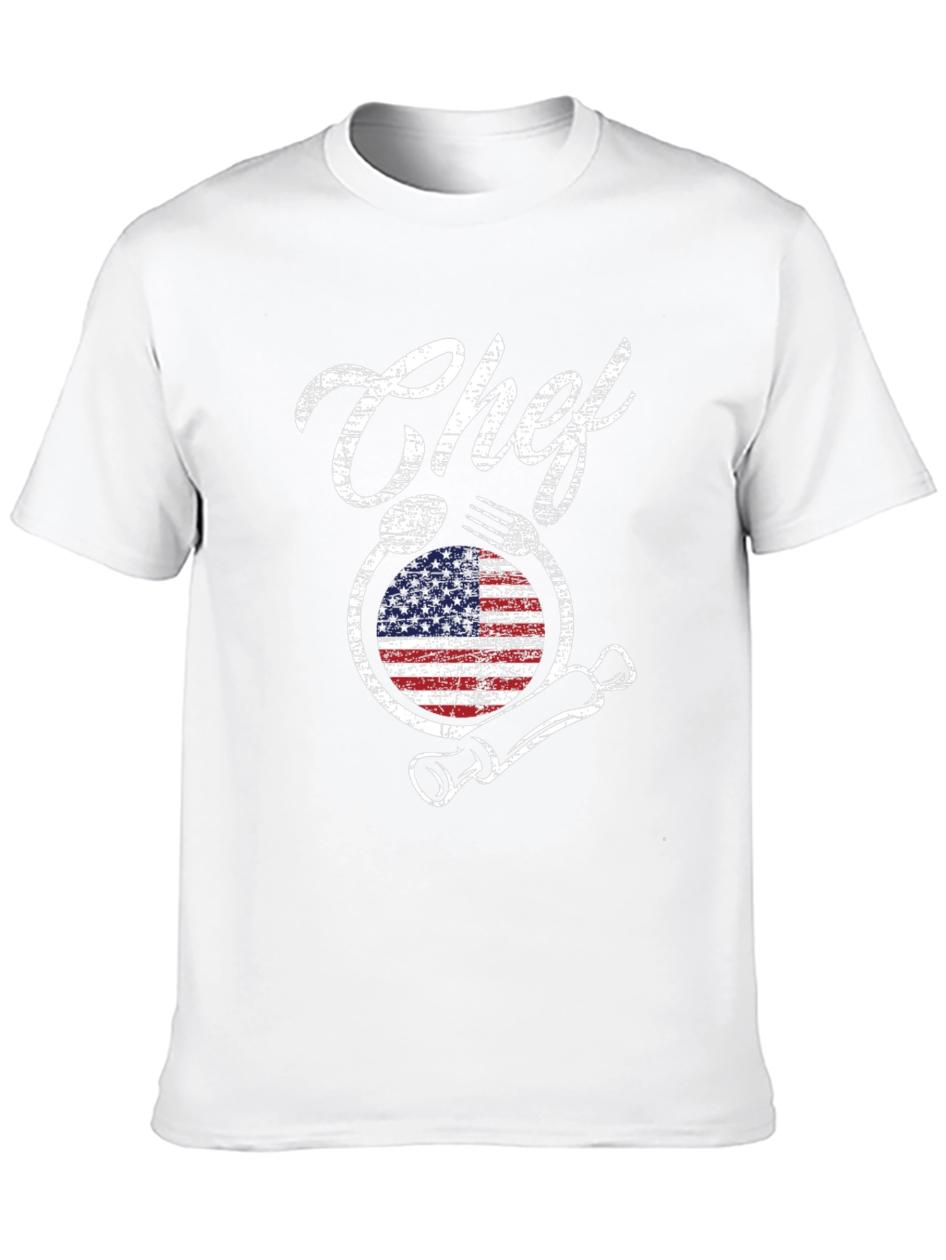 Chef USA Flag Graphic T-Shirt