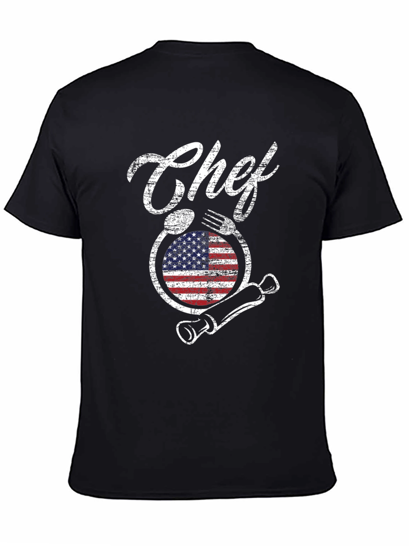 Chef USA Flag Graphic T-Shirt