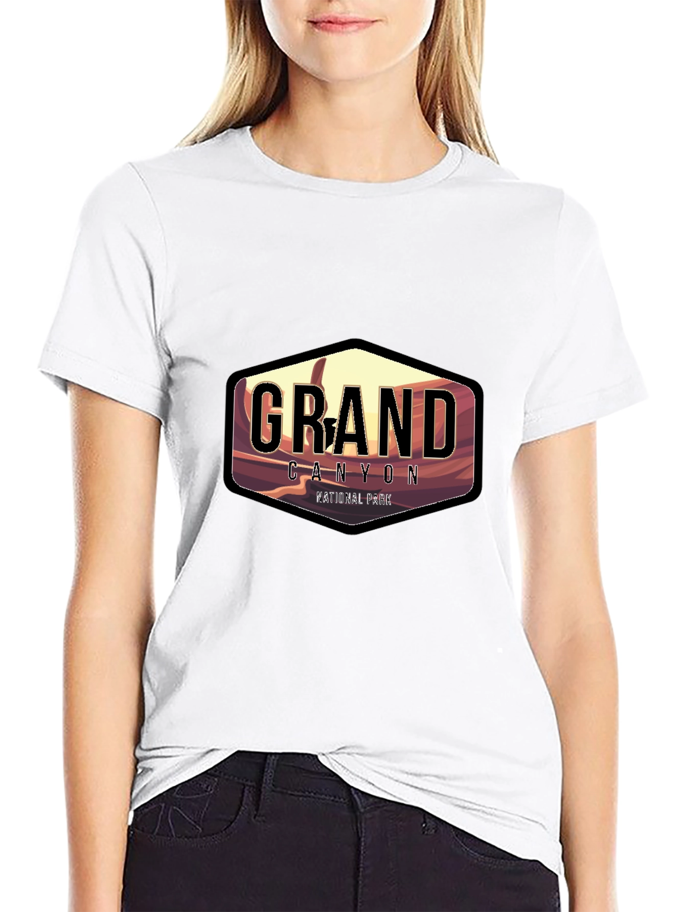 Grand Canyon National Park Black Graphic T-Shirt