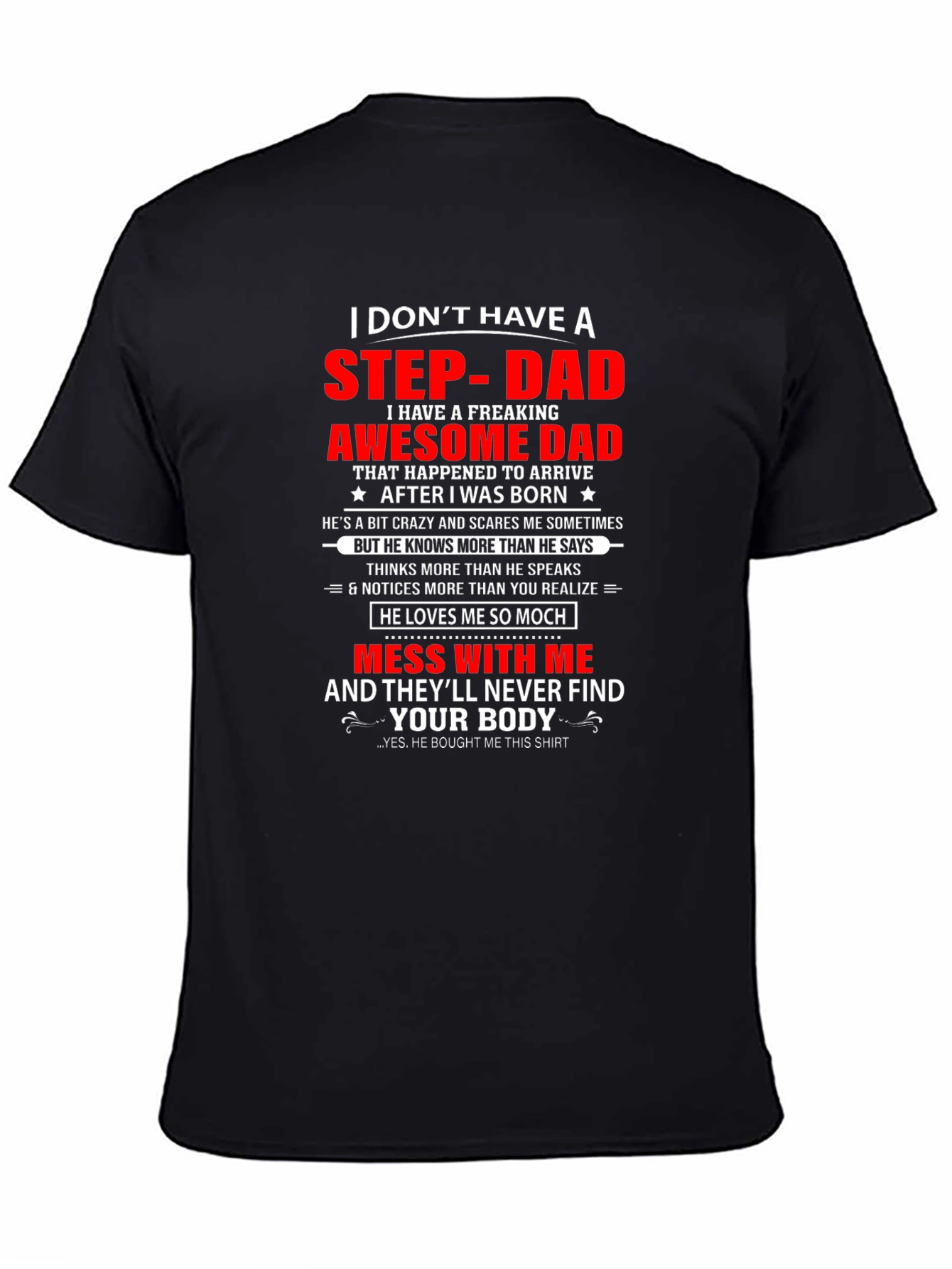 Awesome Step-Dad T-Shirt - Funny Gift
