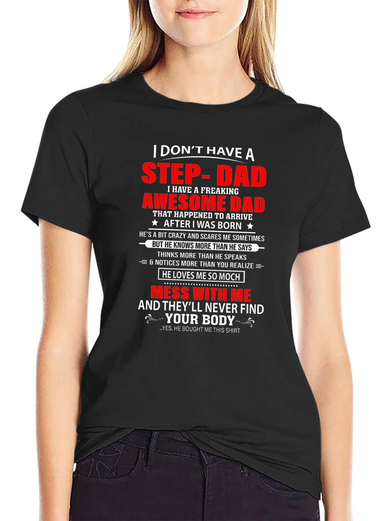 Awesome Step-Dad T-Shirt - Funny Gift