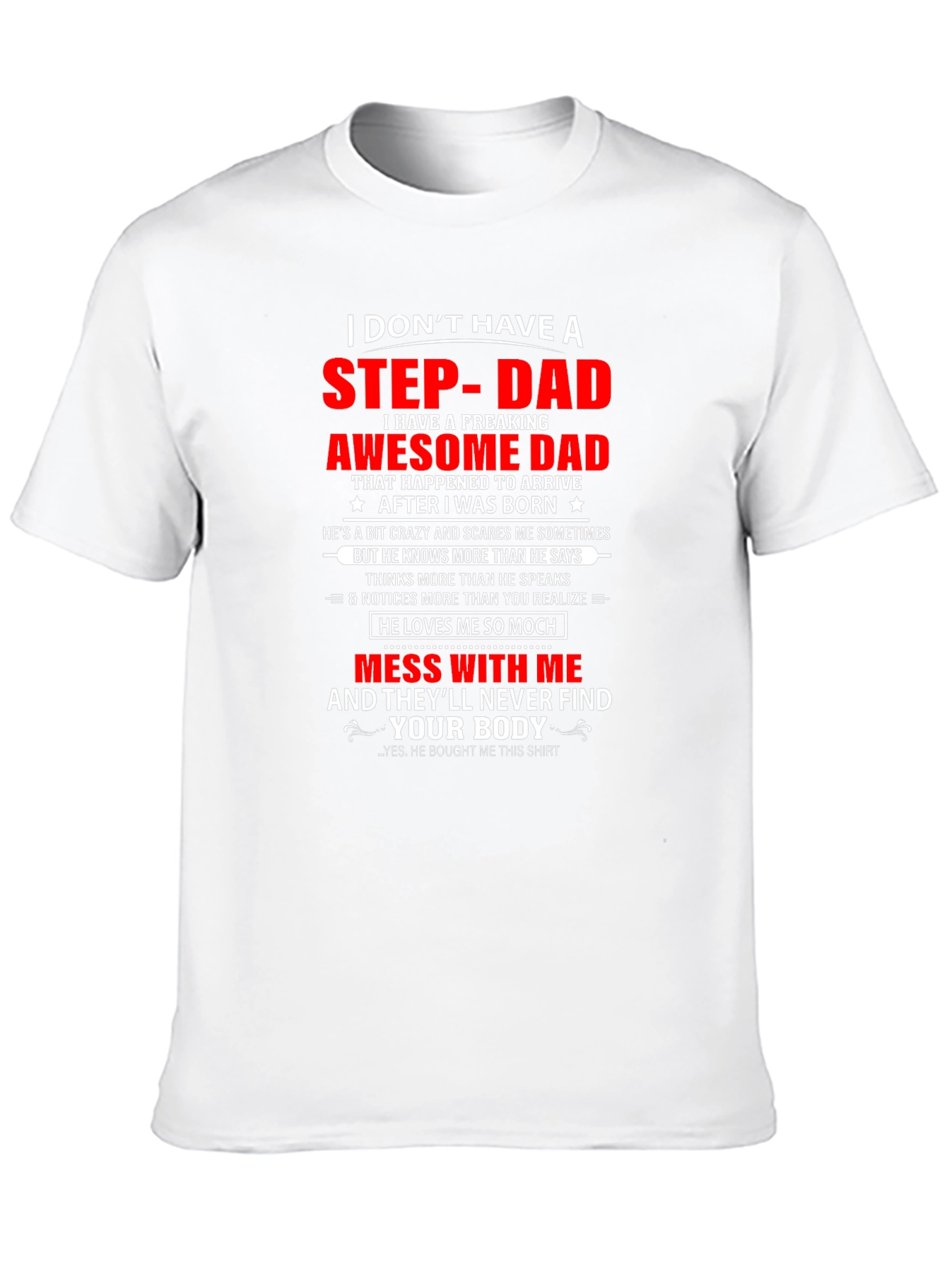 Awesome Step-Dad T-Shirt - Funny Gift