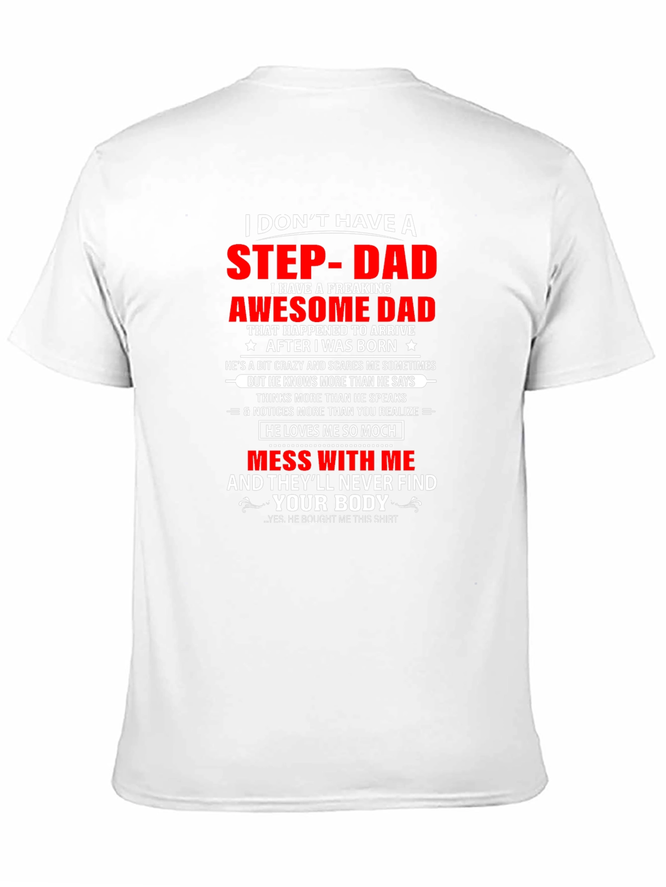 Awesome Step-Dad T-Shirt - Funny Gift