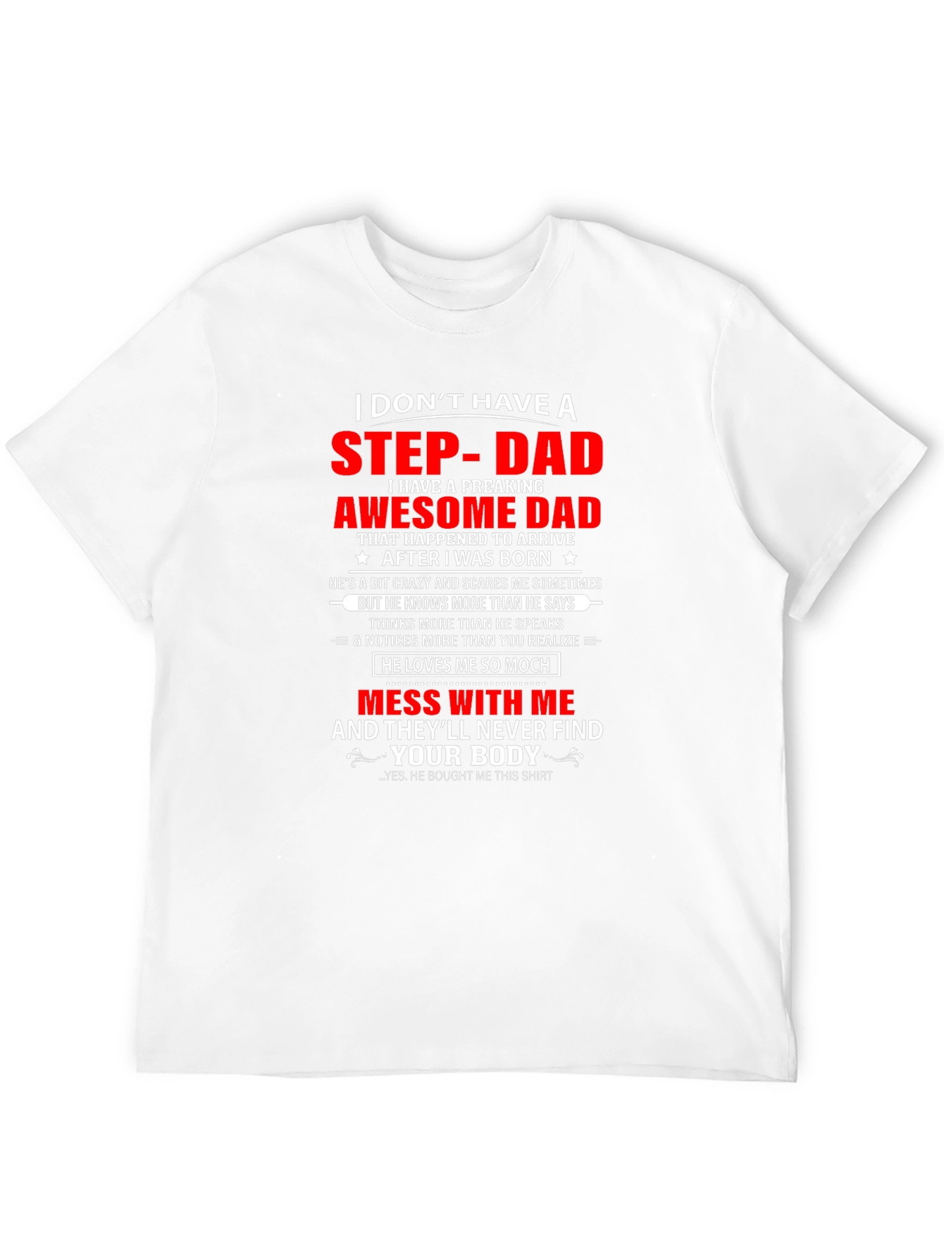 Awesome Step-Dad T-Shirt - Funny Gift