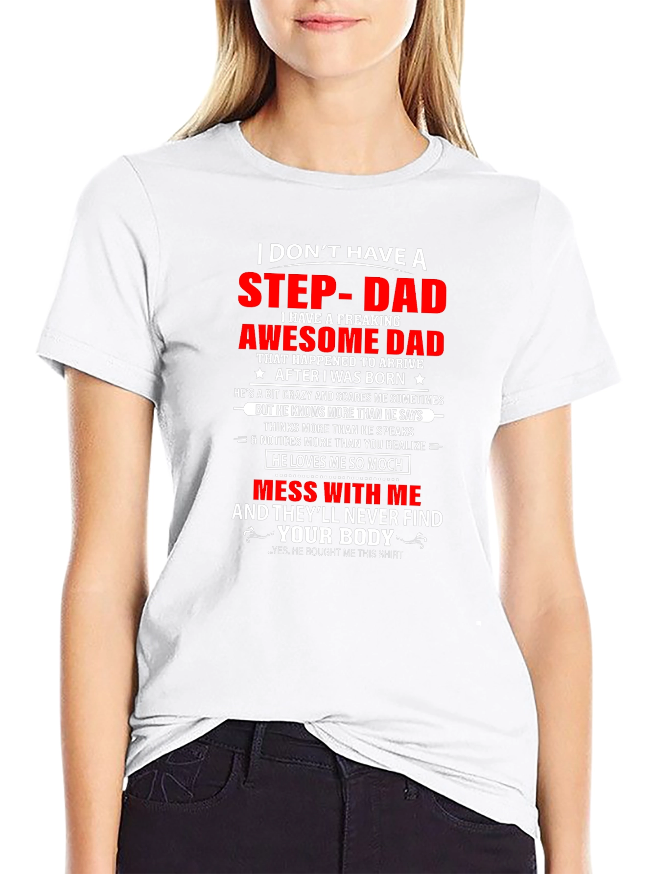 Awesome Step-Dad T-Shirt - Funny Gift