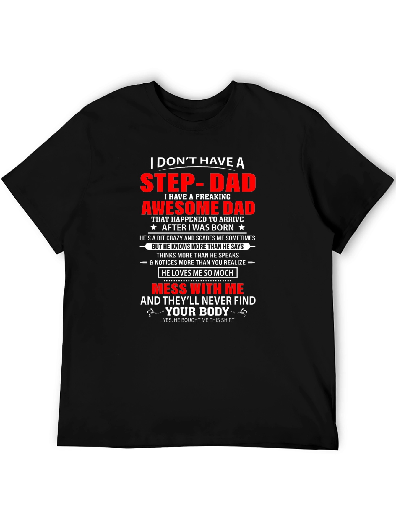 Awesome Step-Dad T-Shirt - Funny Gift
