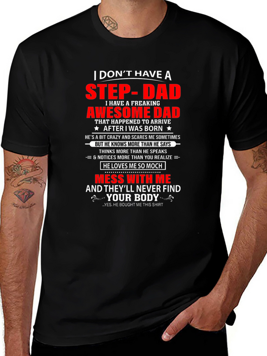 Awesome Step-Dad T-Shirt - Funny Gift