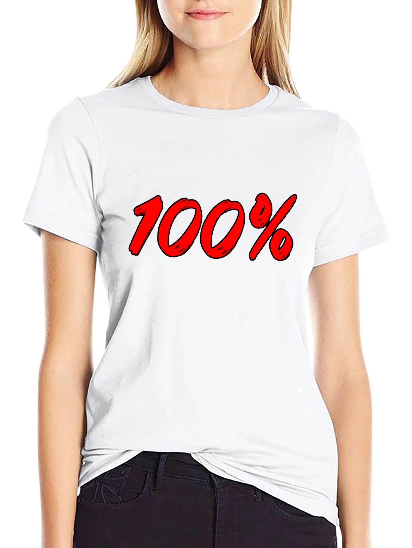 100% Graphic Black T-Shirt