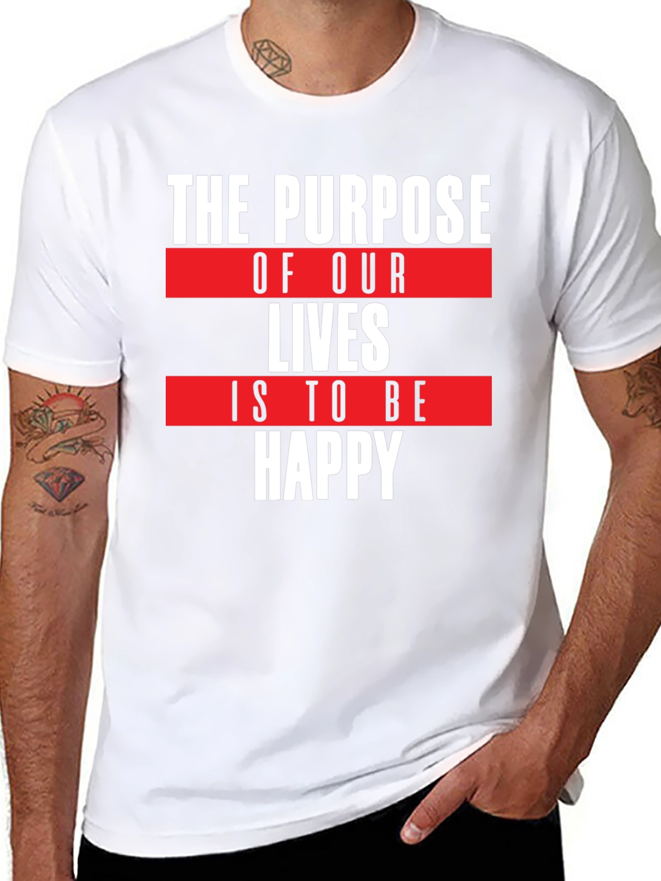 Purpose of Life T-Shirt - Happy Quote Tee