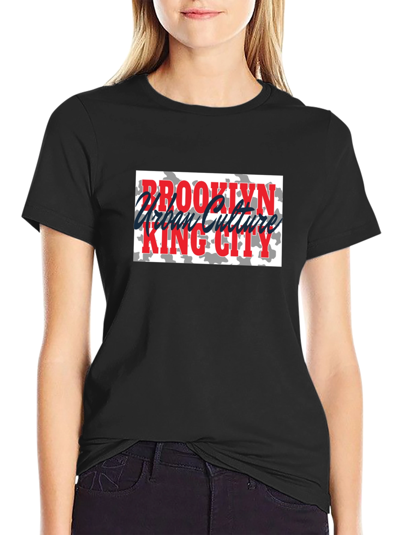 Brooklyn Urban Culture King City Black Tee