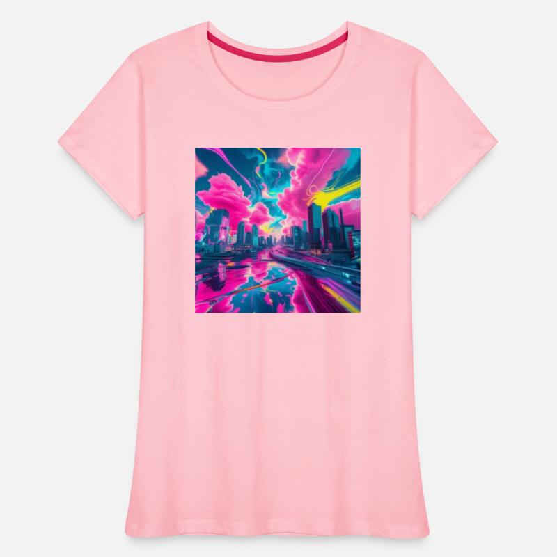 Neon Skyline Reflections