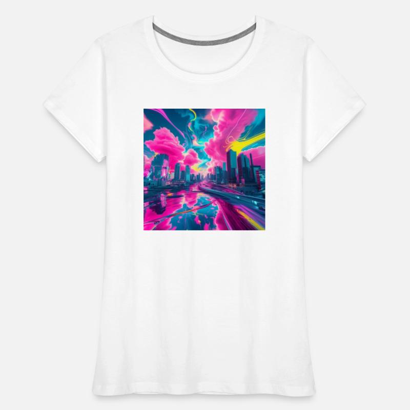 Neon Skyline Reflections