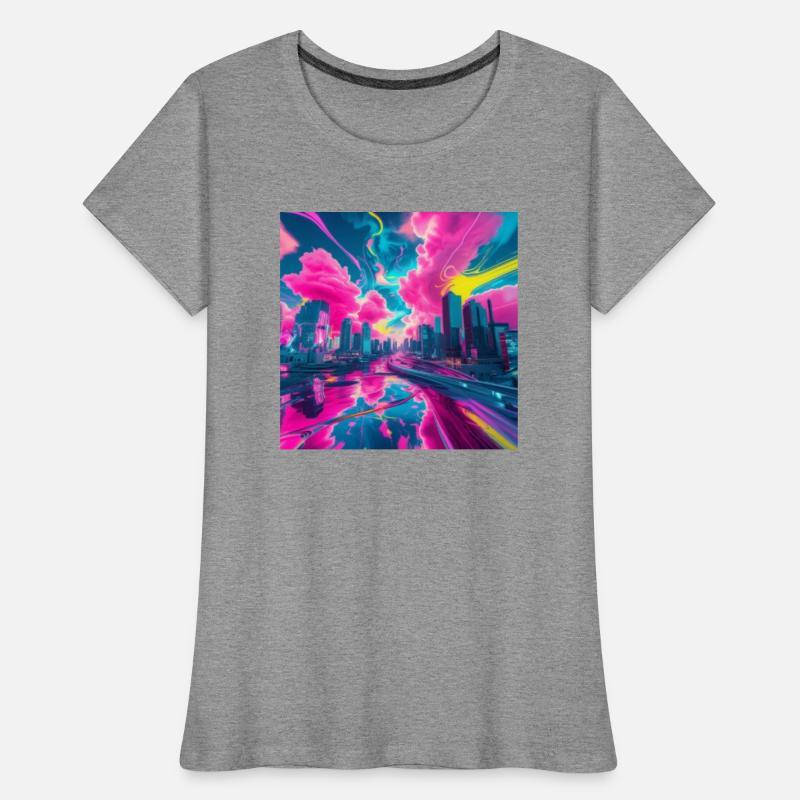 Neon Skyline Reflections