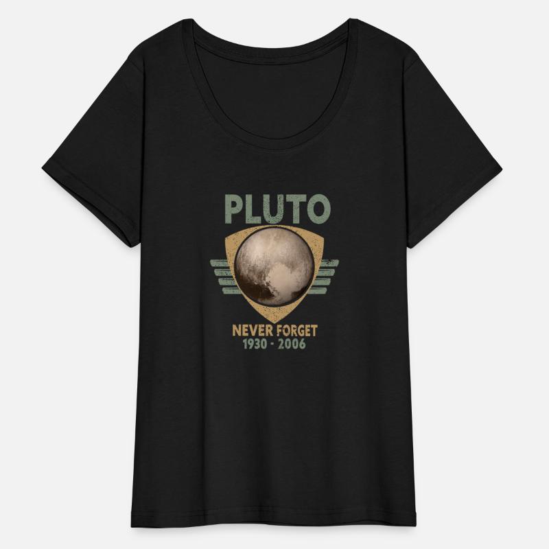 Never Forget Pluto Design Retro Style Funny Space