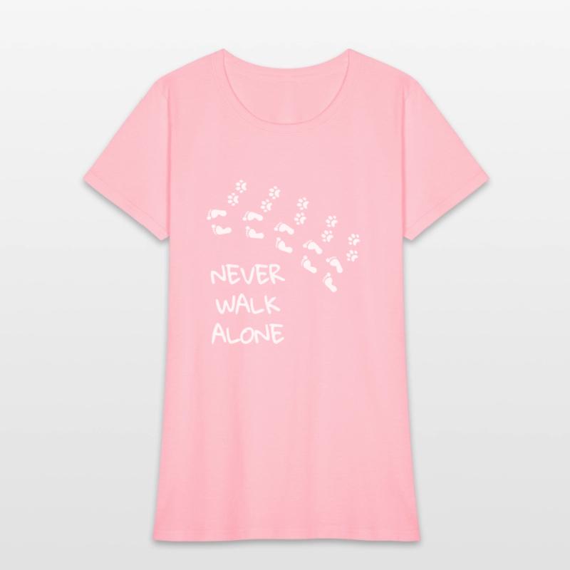 Never walk alone - gift dog footprint