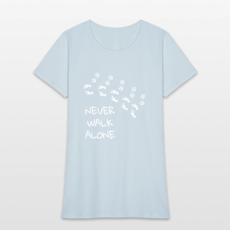 Never walk alone - gift dog footprint