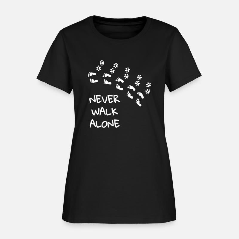 Never walk alone - gift dog footprint