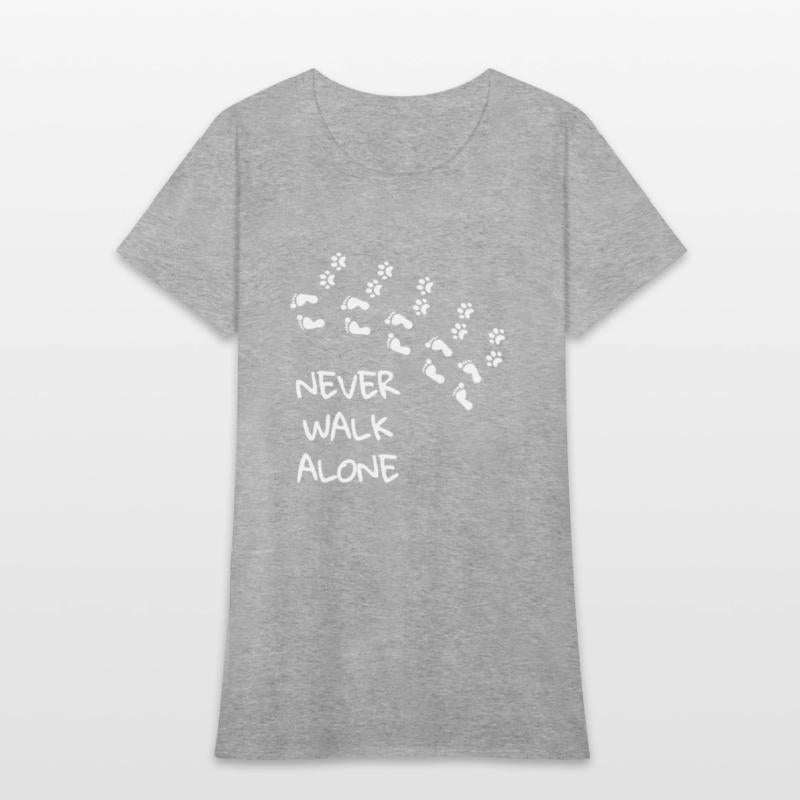 Never walk alone - gift dog footprint