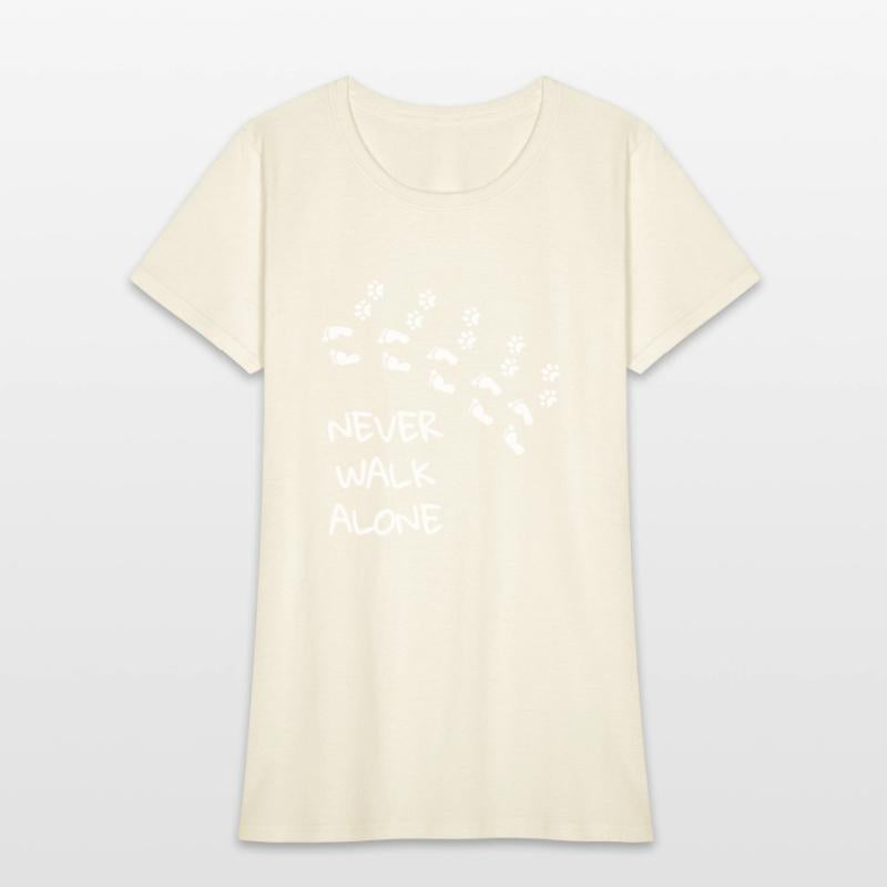 Never walk alone - gift dog footprint