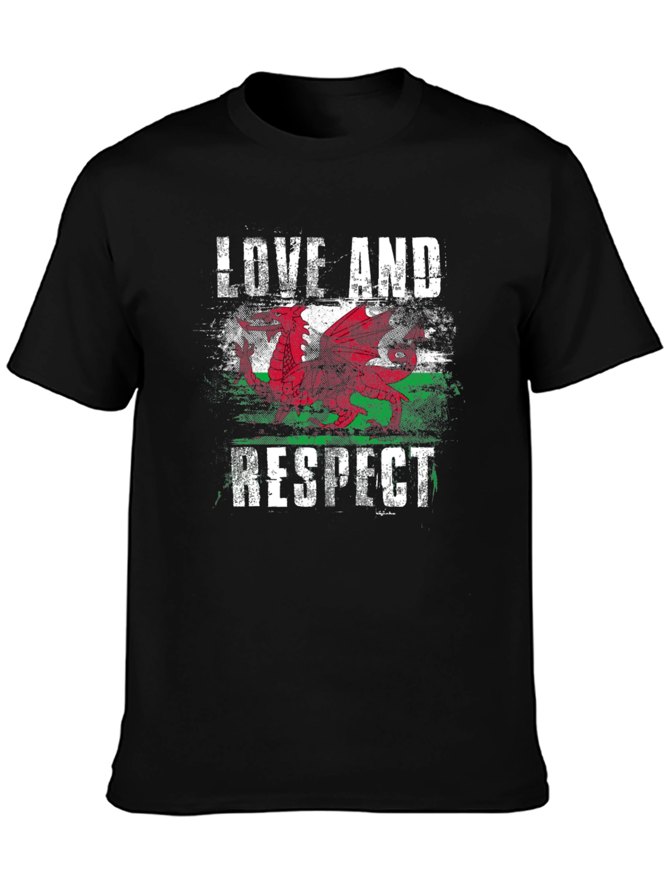 Love and Respect Wales Flag T-Shirt