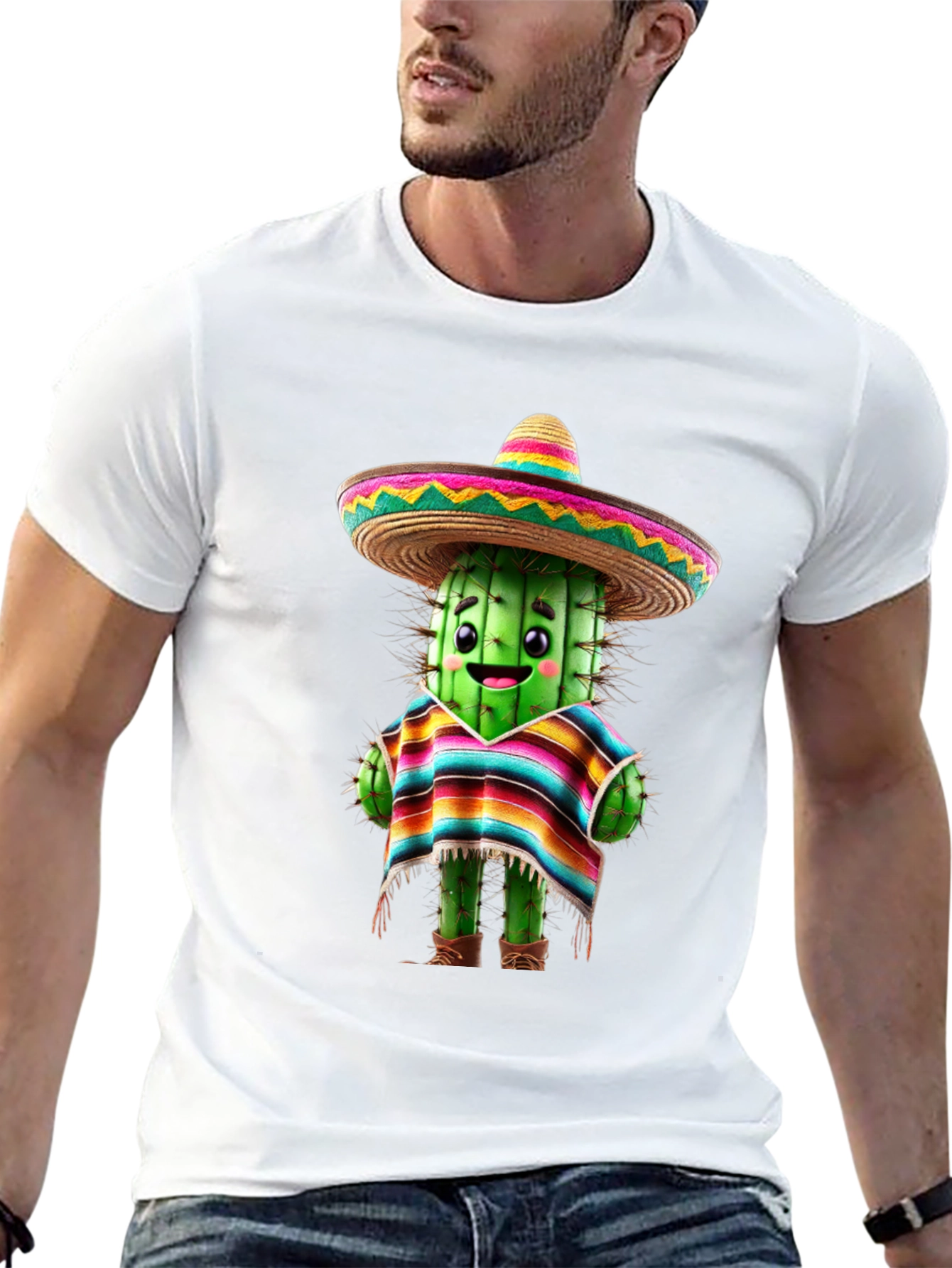 Cactus Sombrero T-Shirt - Fiesta Fun!