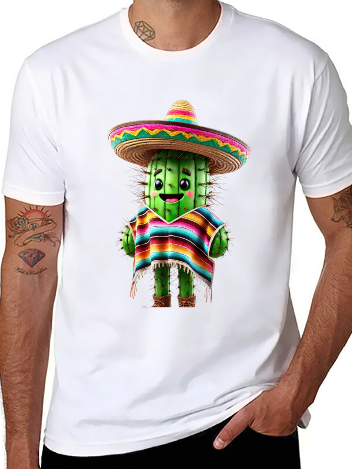 Cactus Sombrero T-Shirt - Fiesta Fun!