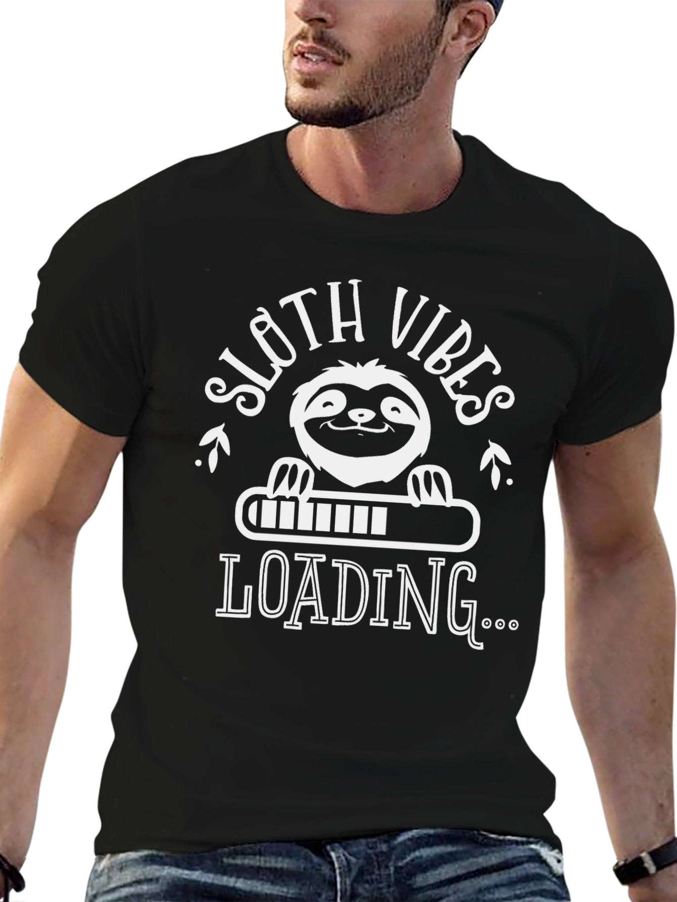 Sloth Vibes Loading Graphic T-Shirt