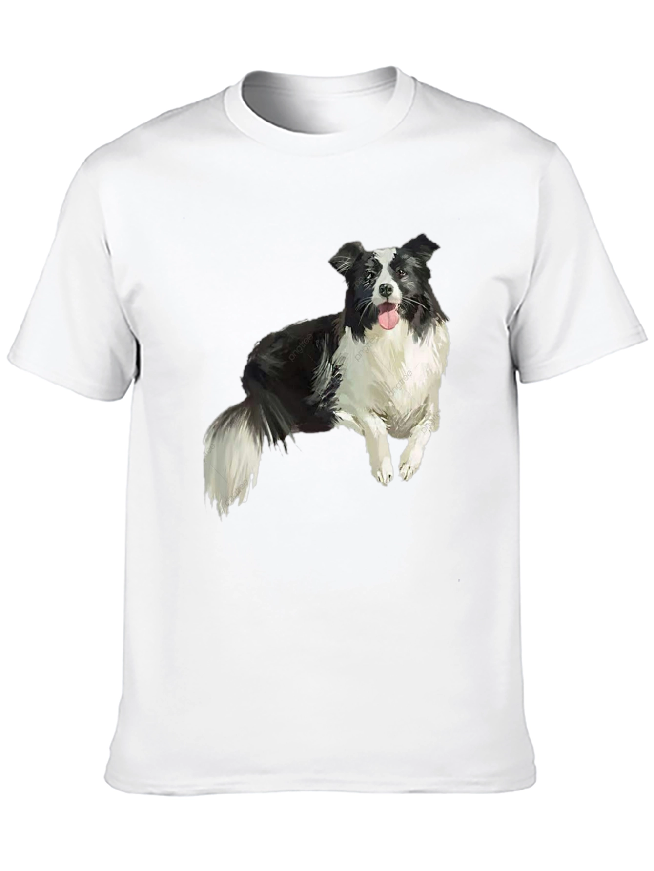 Border Collie Graphic T-Shirt – Realistic Dog Lover Tee