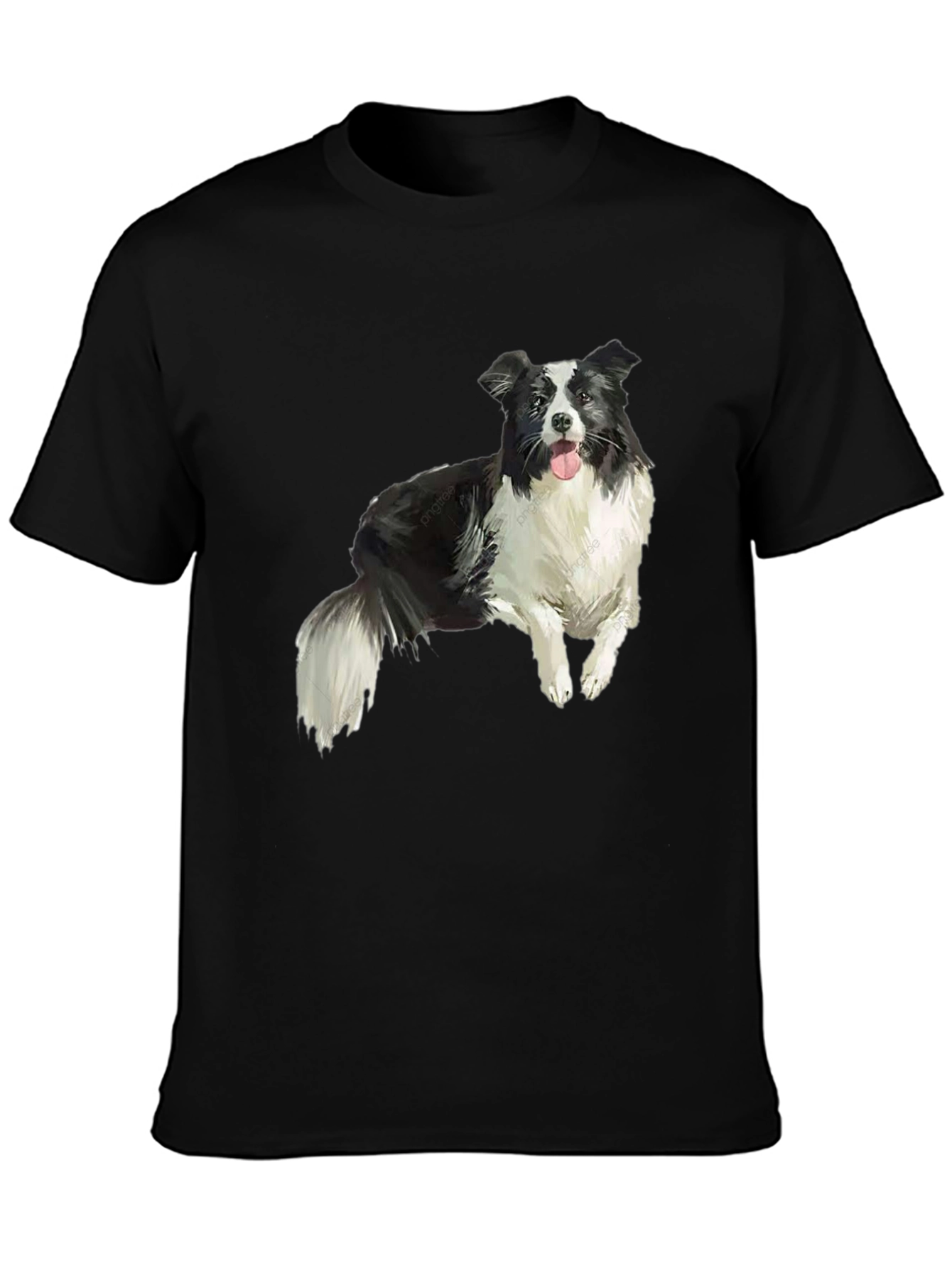 Border Collie Graphic T-Shirt – Realistic Dog Lover Tee