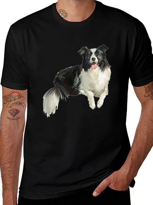 Border Collie Graphic T-Shirt – Realistic Dog Lover Tee