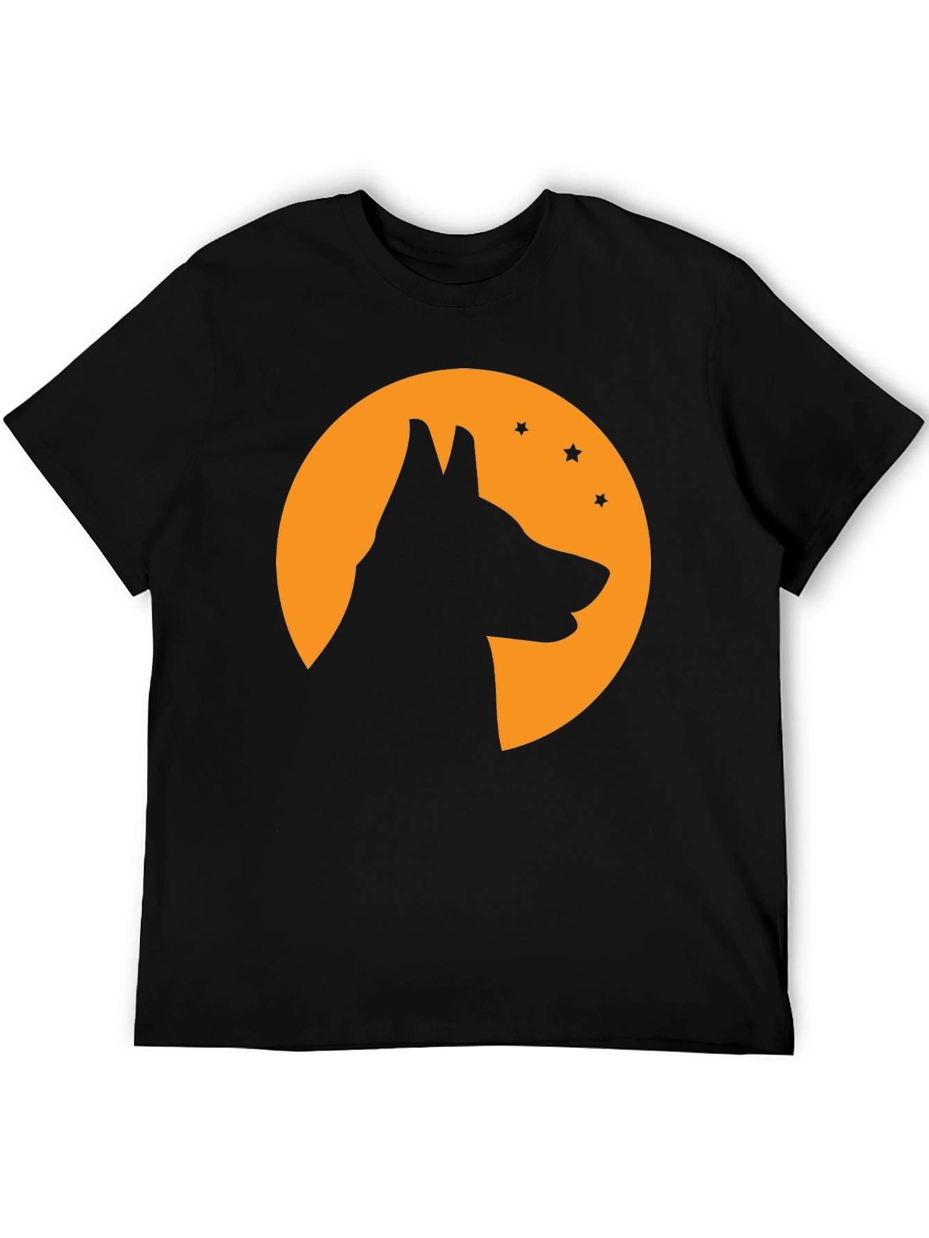 Dog Silhouette Moon T-Shirt - Halloween Tee