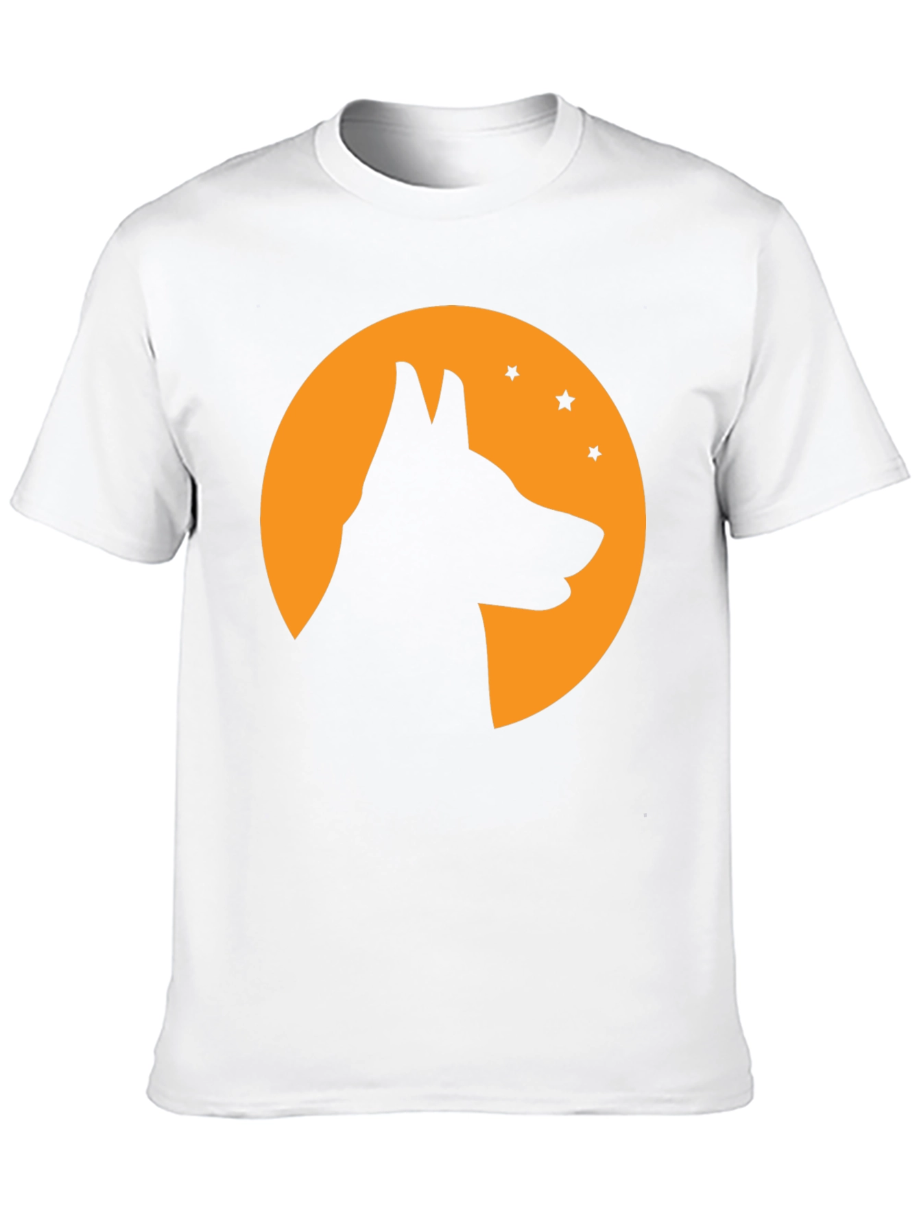 Dog Silhouette Moon T-Shirt - Halloween Tee