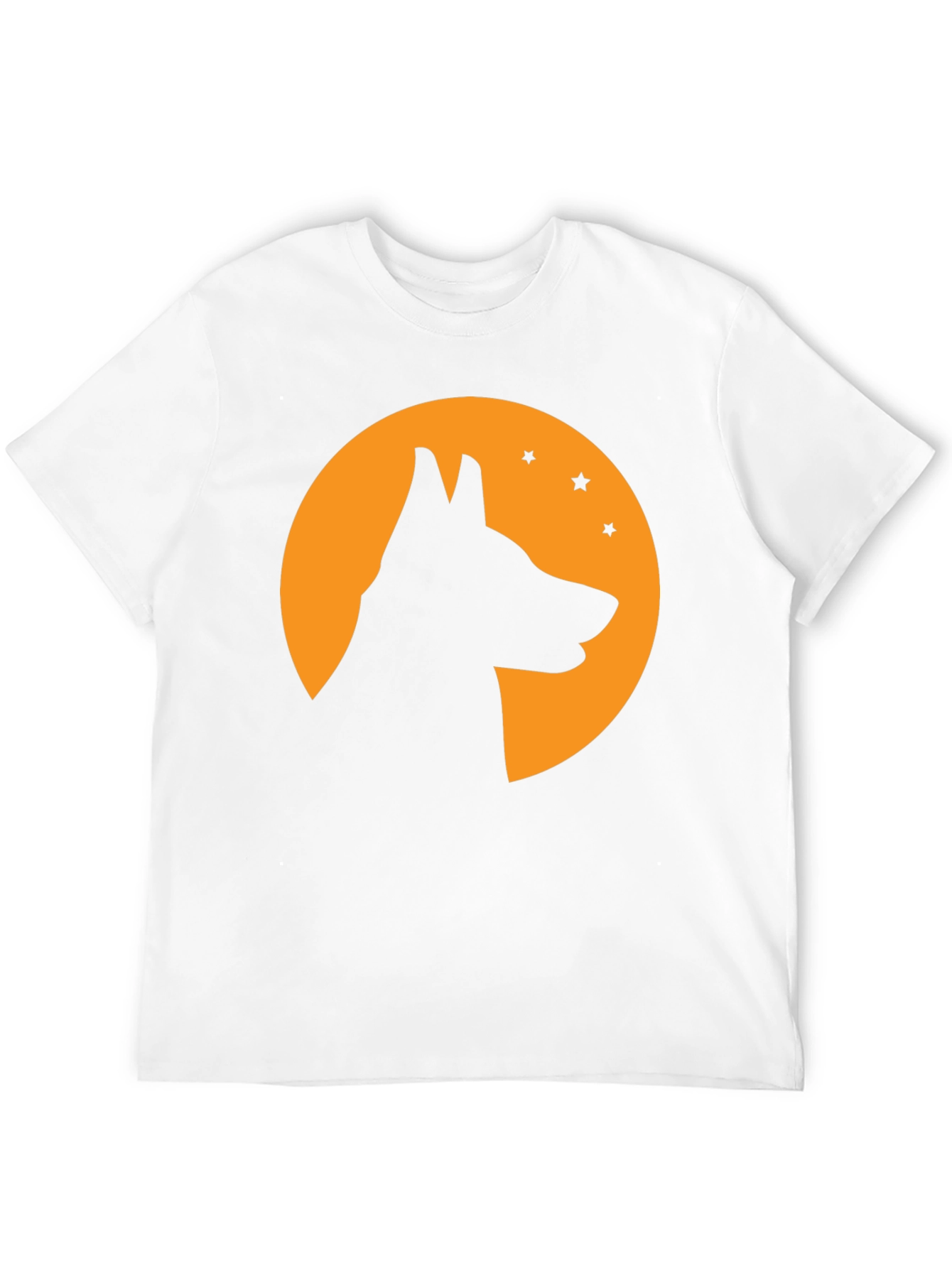 Dog Silhouette Moon T-Shirt - Halloween Tee