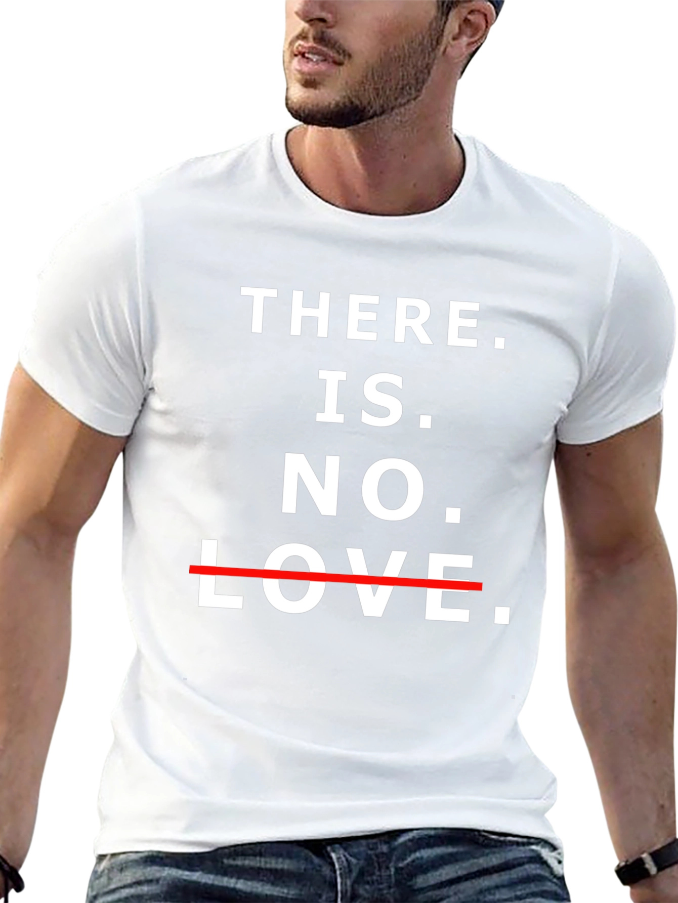 Edgy There is No Love Graphic Tee