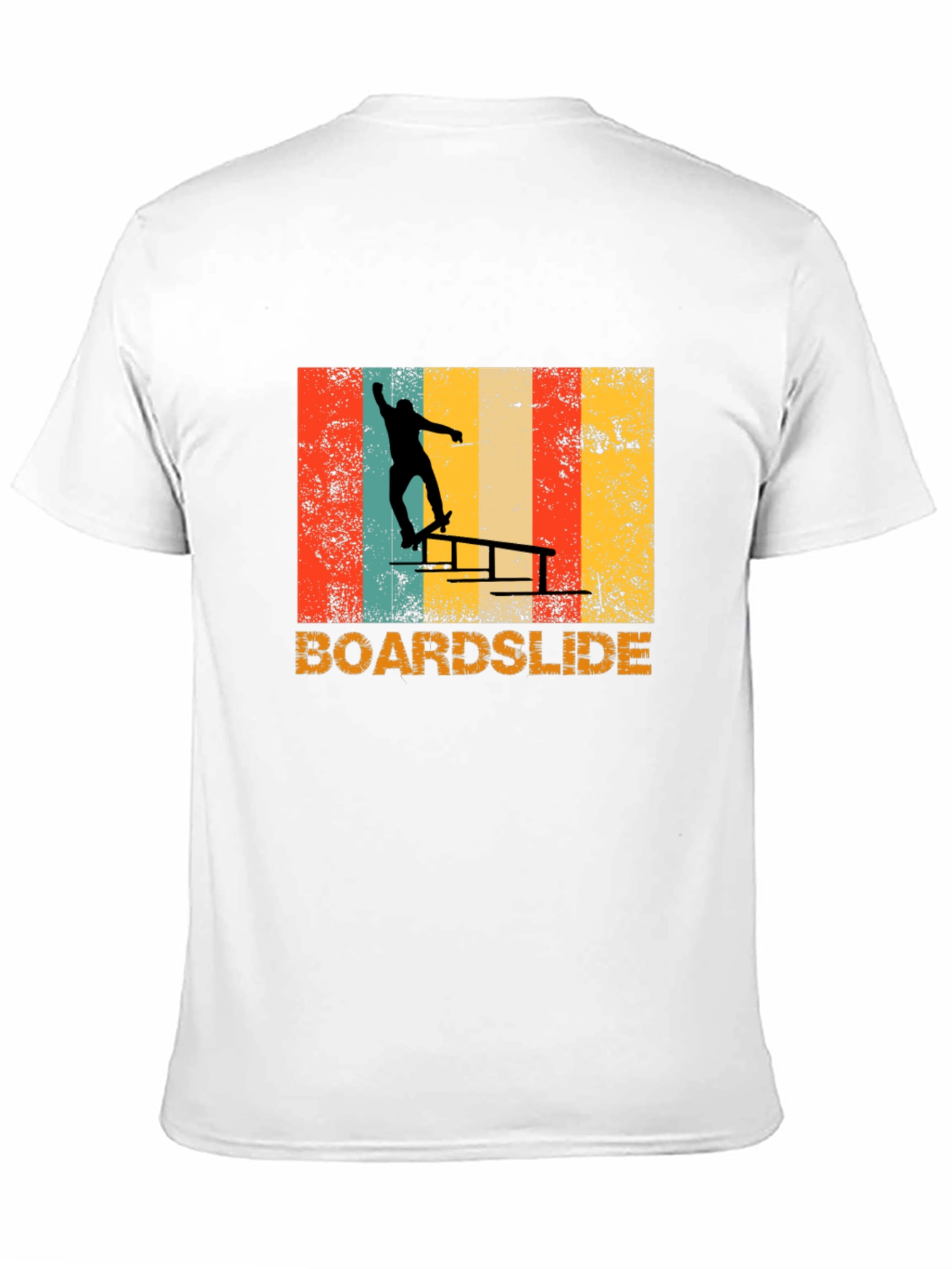 Retro Boardslide Skateboard T-Shirt - Black