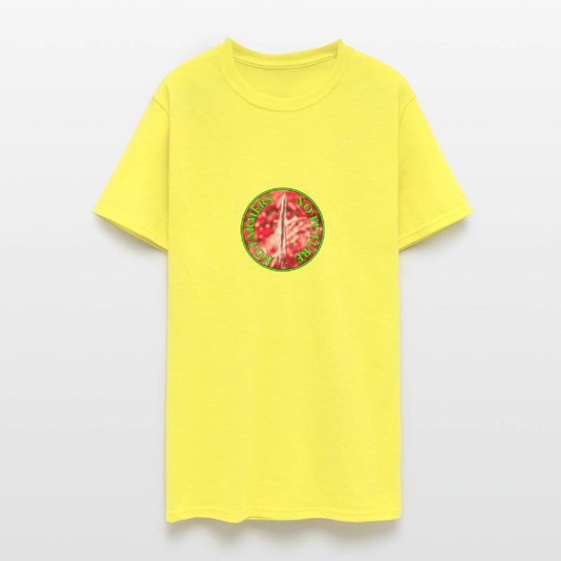 No Farmers no food no future. Protest slogan