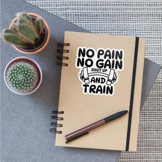 NO PAIN NO GAIN SHUT UP AND TRAIN
